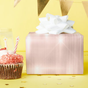 Papel De Regalo Girly Rubor Pink Glitzy Streaming Cumpleaños