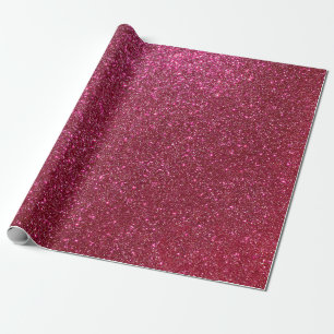 Papel De Regalo Girly Sparkly Wine Burgundy Purpurina rojo