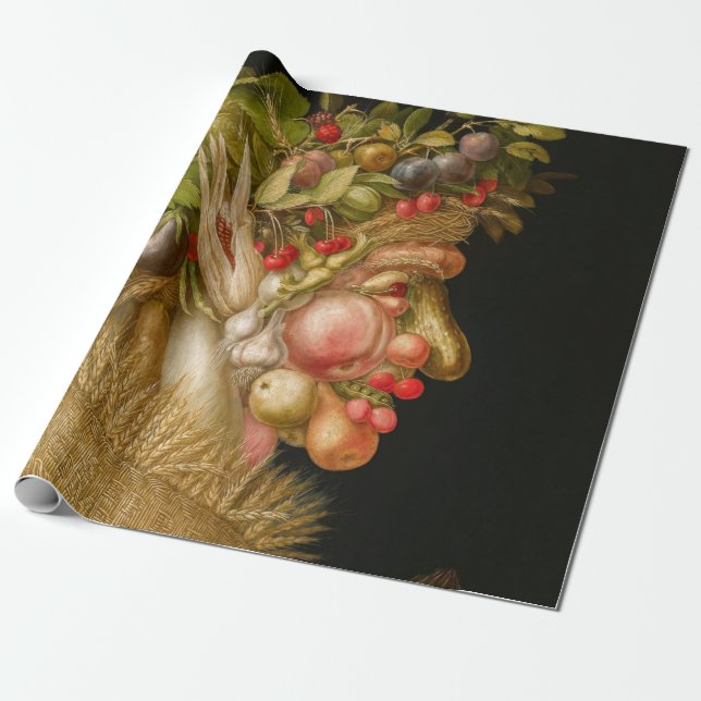 Papel De Regalo Giuseppe Arcimboldo - Verano (Desenrollado)