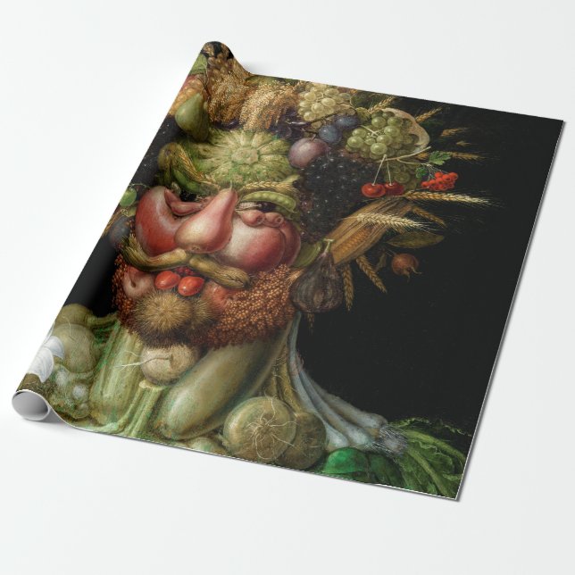 Papel De Regalo Giuseppe Arcimboldo - Vertumnus (Desenrollado)