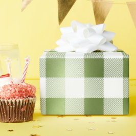 Papel De Regalo Glam Green White Buffalo Plasto