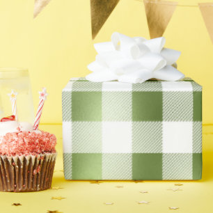 Papel De Regalo Glam Green White Buffalo Plasto