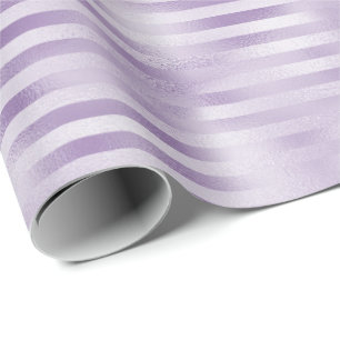 Papel De Regalo Glam Purple Stripes