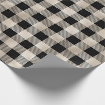 Glam Tan Black Buffalo Plaid