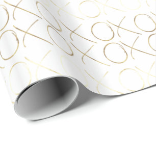 Papel De Regalo Glam XOXO Gold