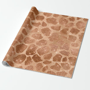 Papel De Regalo Glamoroso Purpurina de espárragos dorados secuelas