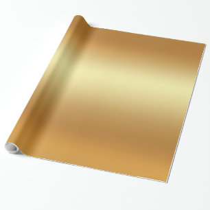 Papel De Regalo Glamour Faux Gold Elegant Moderno Glossy dorado