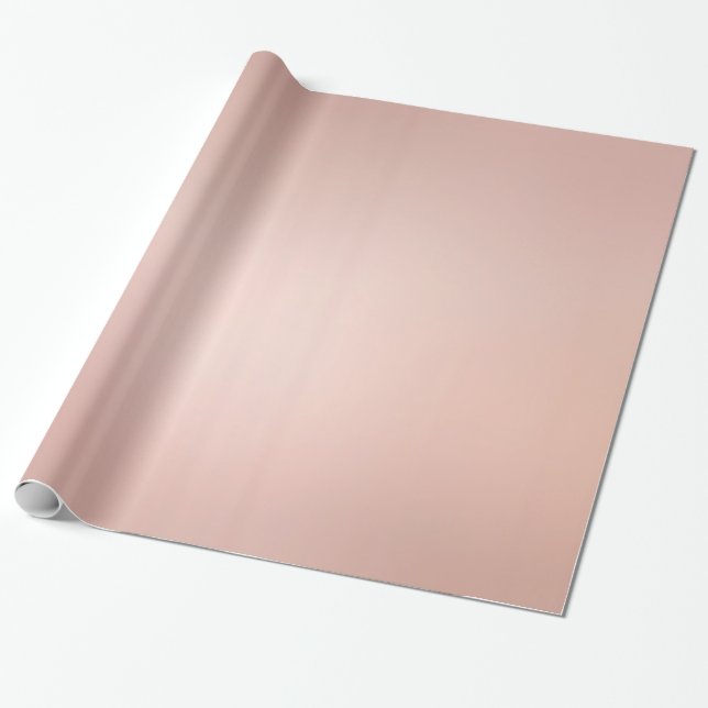 Papel De Regalo Glamour Rosa Gold Metallic Look Glossy Gift (Desenrollado)
