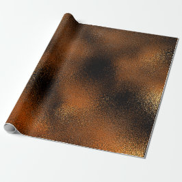 Papel De Regalo Glass de hielo de oro negro profundo