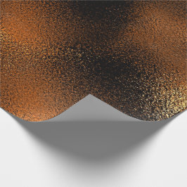 Papel De Regalo Glass de hielo de oro negro profundo