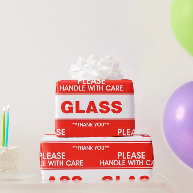 Papel De Regalo Glass Por Favor Manejar Con Cuidado (Subido por el creador)