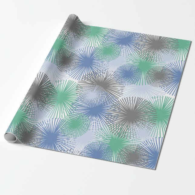 Papel De Regalo Glaucous Stars (Desenrollado)