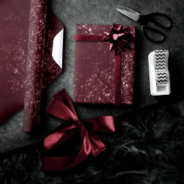 Papel De Regalo Glimmery Wine Grunge | Sangria Bordeaux Damask