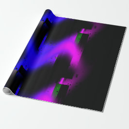Papel De Regalo Glitch Plasma Black