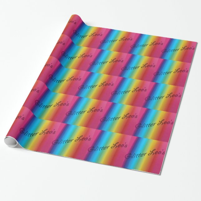 Papel De Regalo Glitter Leo's (Desenrollado)