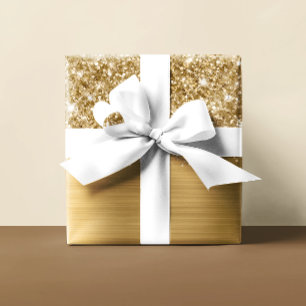 Papel De Regalo Glittery Oro Glam