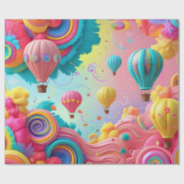 Papel De Regalo Globo Alto en el Cielo