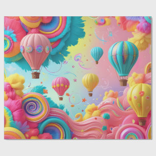 Papel De Regalo Globo Alto en el Cielo