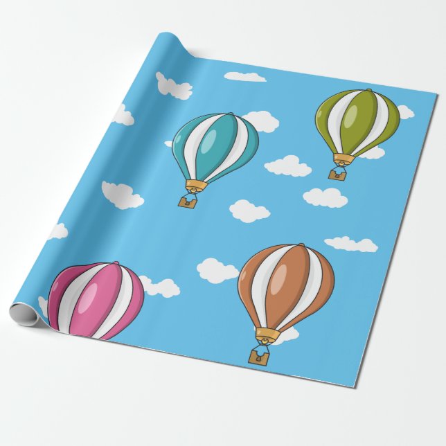 Papel De Regalo Globo de aire caliente (Desenrollado)
