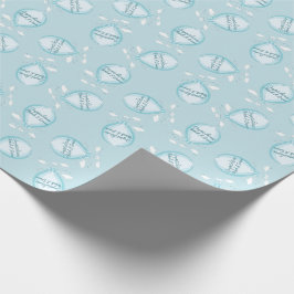 Papel De Regalo Globo de aire caliente Baby Shower Blue