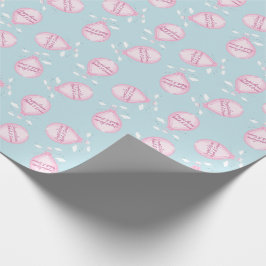 Papel De Regalo Globo de aire caliente Baby Shower Pink