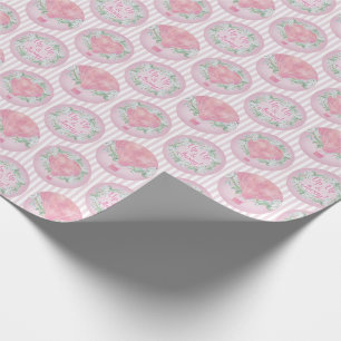 Papel De Regalo Globo de aire caliente rosa de color rosa - Bandas