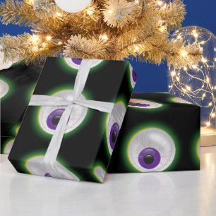 Papel De Regalo Globo del ojo púrpura inyectado en sangre