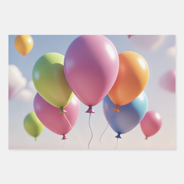 Papel de Regalo (Globos) (Anverso)