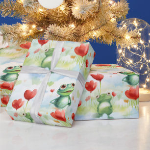 Papel De Regalo Globos capilares de rana singulares