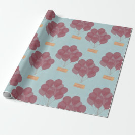 Papel De Regalo Globos de cumpleaños felices