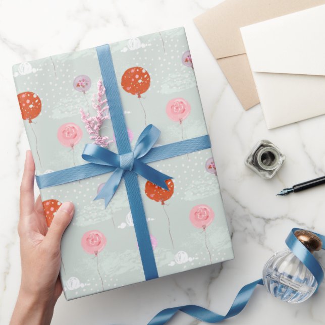 Papel De Regalo Globos de la fiesta de cumpleaños (Regalar)