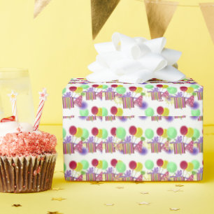 Papel De Regalo Globos para Fiesta de Cumpleaños