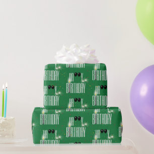 Papel De Regalo Globos y confeti de cumpleaños felíz 