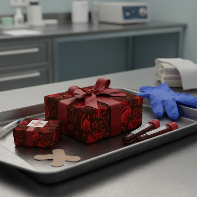 Papel De Regalo Glóbulos rojos microscópicos (Subido por el creador)