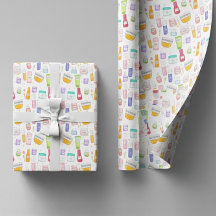 Glow Up Skincare Gift Wrapping Paper Roll