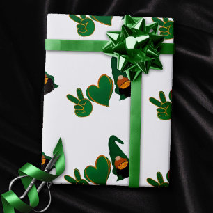 Papel De Regalo Gnome de amor por la paz   Sublimación del Día de 