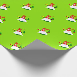 Papel De Regalo Gnome de Navidad Fiesta 