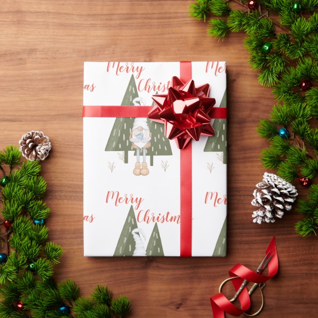 Papel De Regalo Gnome Navideño Caprichoso (Regalo de vacaciones)