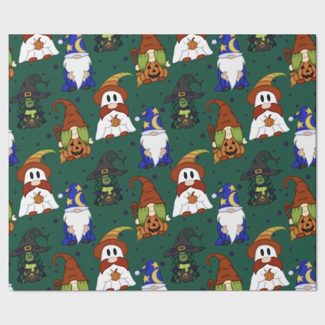 Papel de regalo Gnome-o-Ween (Grande) (Costura)