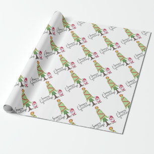 Papel De Regalo Gnome Seasons Greetings