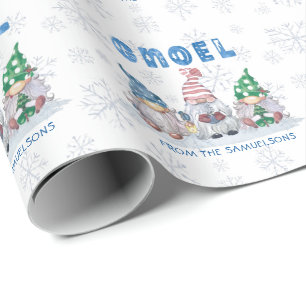 Papel De Regalo Gnomes GNOEL Navidades Invierno personalizado