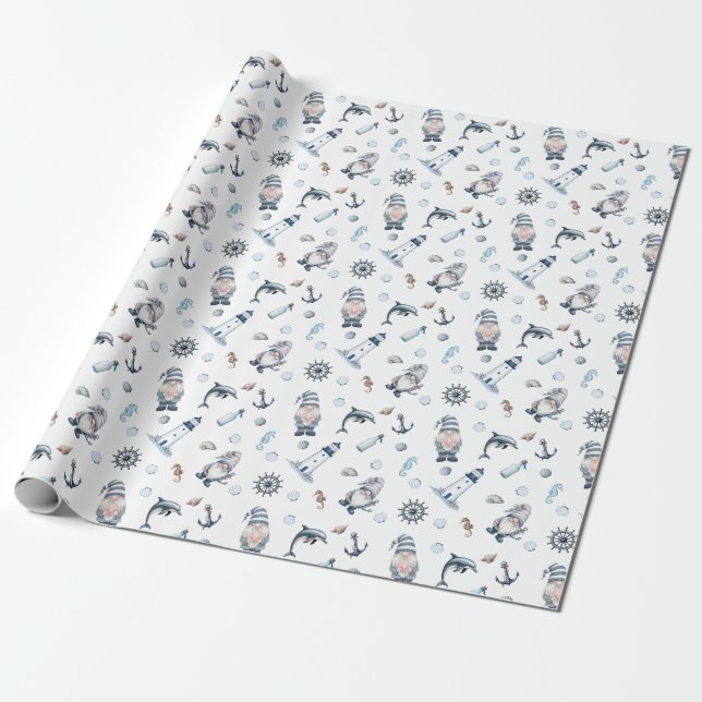 Papel De Regalo ¡Gnomes Náuticos! (Desenrollado)