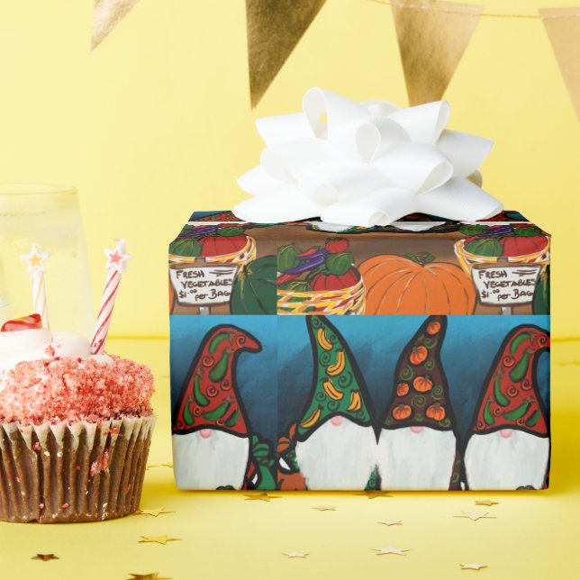 PAPEL DE REGALO GNOMO       (Fiesta de cumpleaños )