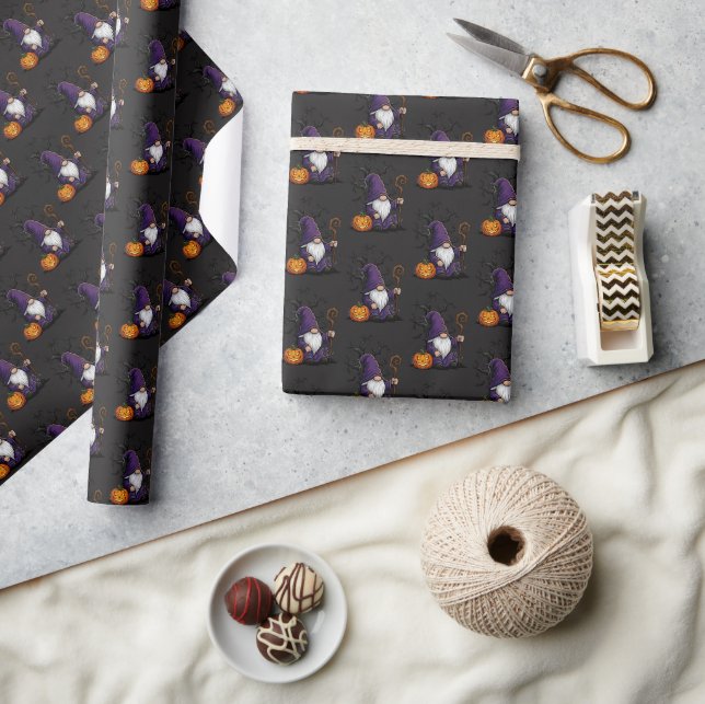 Papel de regalo Gnomo de Halloween (Artesanía)