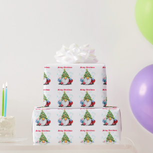 Papel de regalo Gnomo de Navidad