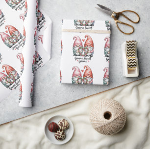 Papel De Regalo GNOMO DULCE GNOMO: Diseño caprichoso de acuarela