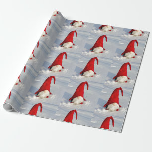 Papel De Regalo Gnomo escandinavo del navidad
