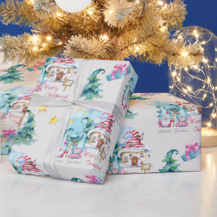 Papel De Regalo Gnomos de Navidad