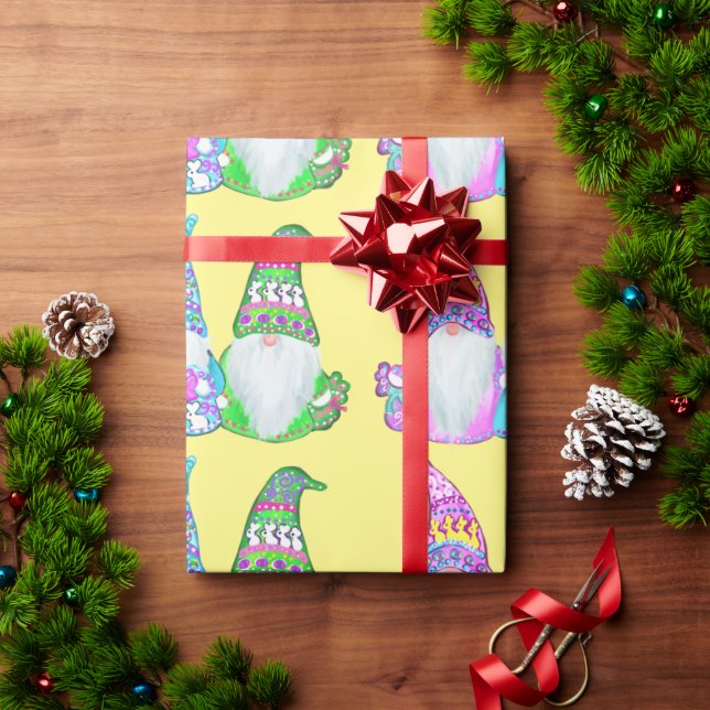 PAPEL DE REGALO GNOMOS DE PASCUA (Regalo de vacaciones)