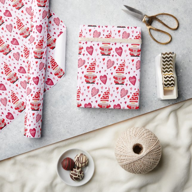 Papel De Regalo Gnomos del Día de San Valentín (Artesanía)